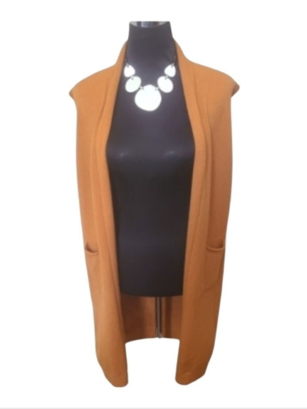 TRIBE Cotton Blend Sleeveless Knit Long Vest Size Large NWT